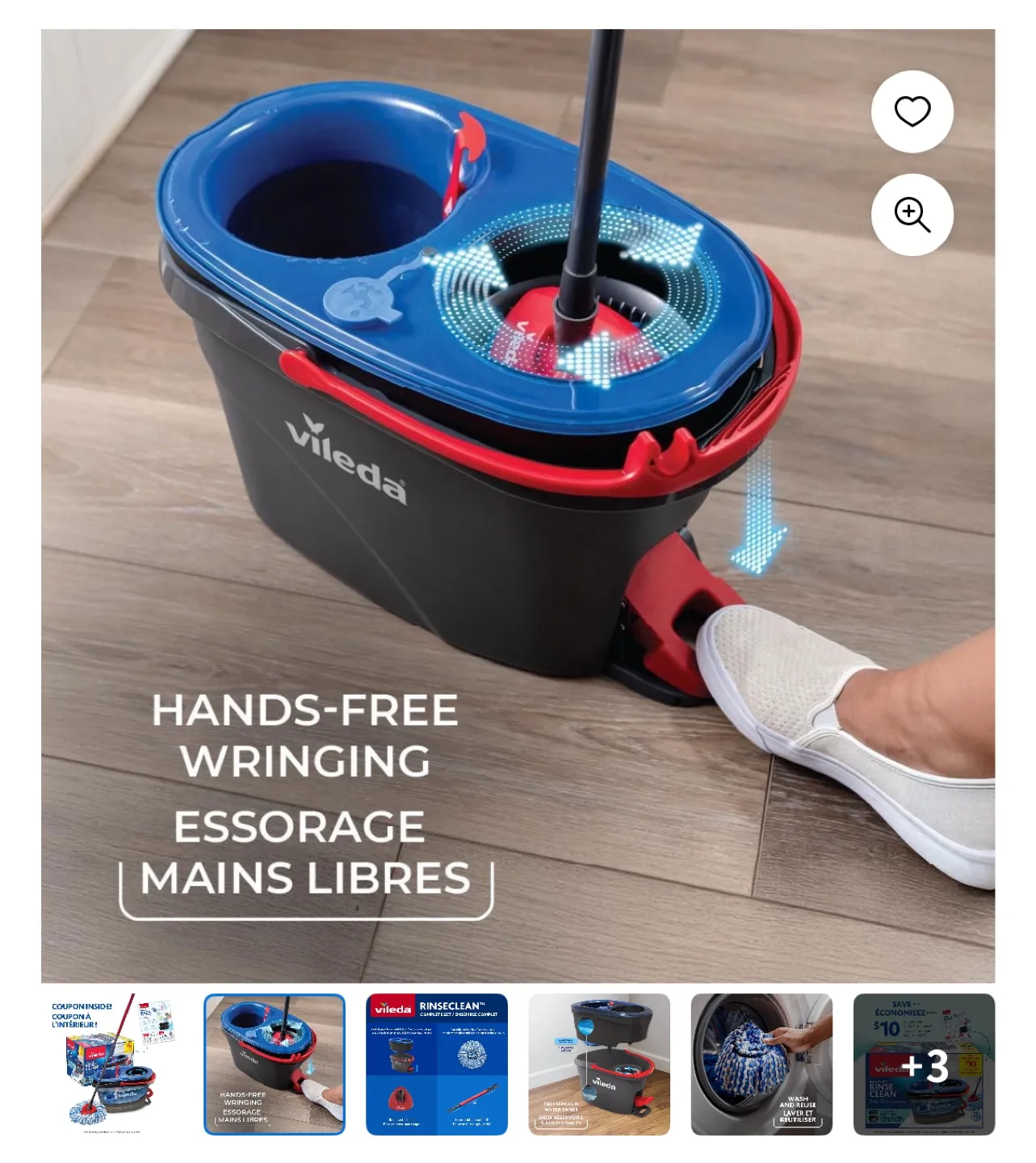 Vileda RinseClean Spin Mop & Bucket System image indicator(2)