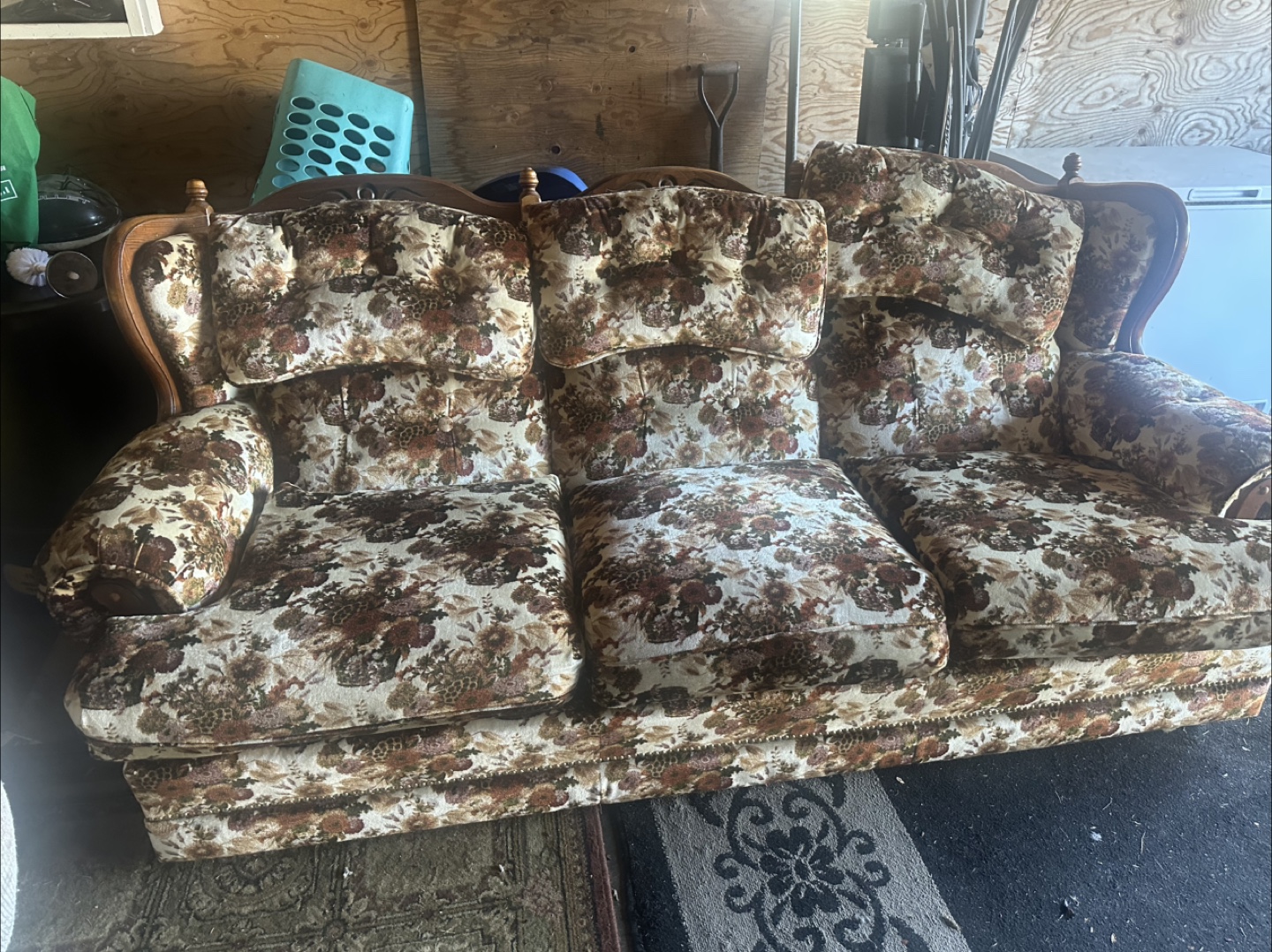 Floral Patterned Sofa