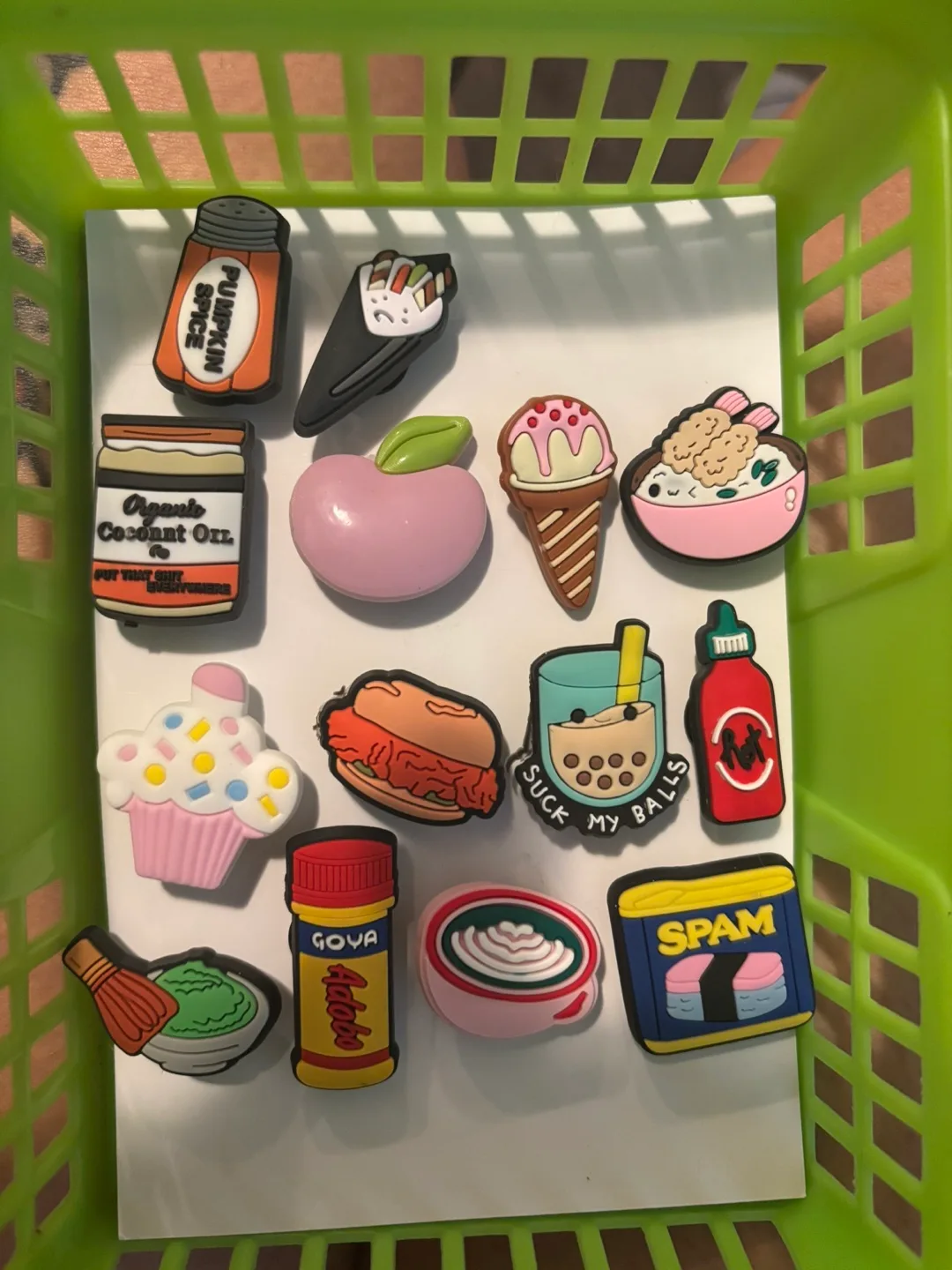 Set of 14 Jibbitz Charms - Food Theme thumbnail