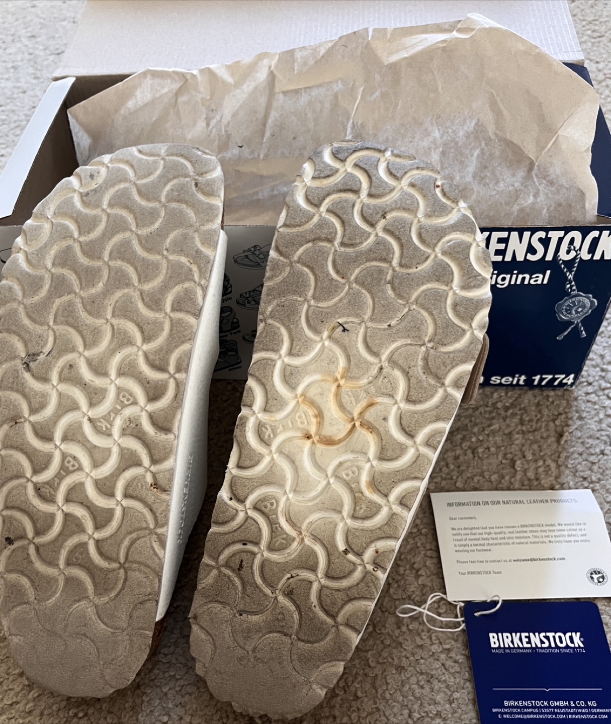 Birkenstock Arizona White Sandals - Size 37 - photo 4