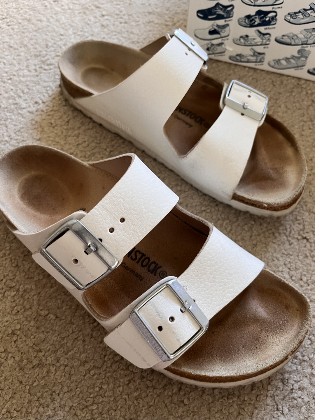 Birkenstock Arizona White Sandals - Size 37 - photo 3