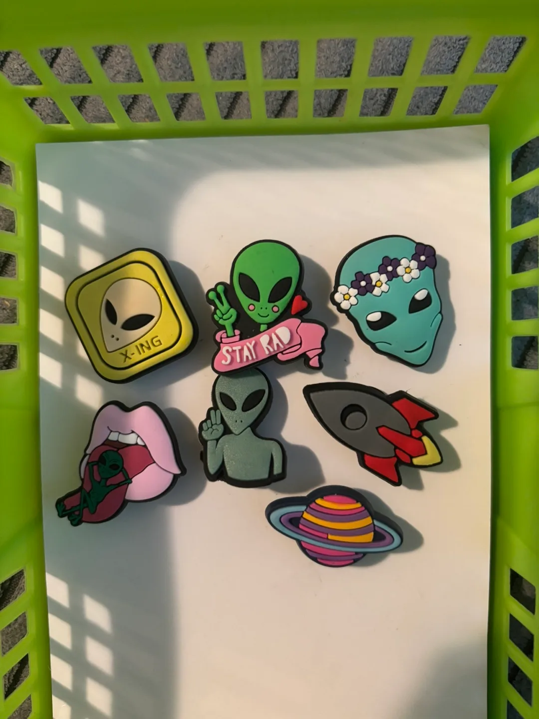 Seven Jibbitz charms - Space theme thumbnail