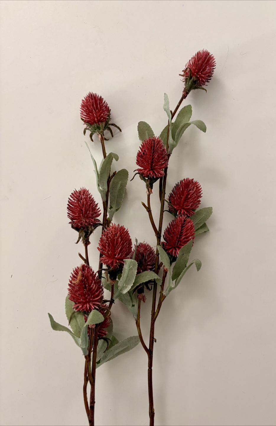 Artificial Flower Stems - Red & Purple Thistles - photo 4