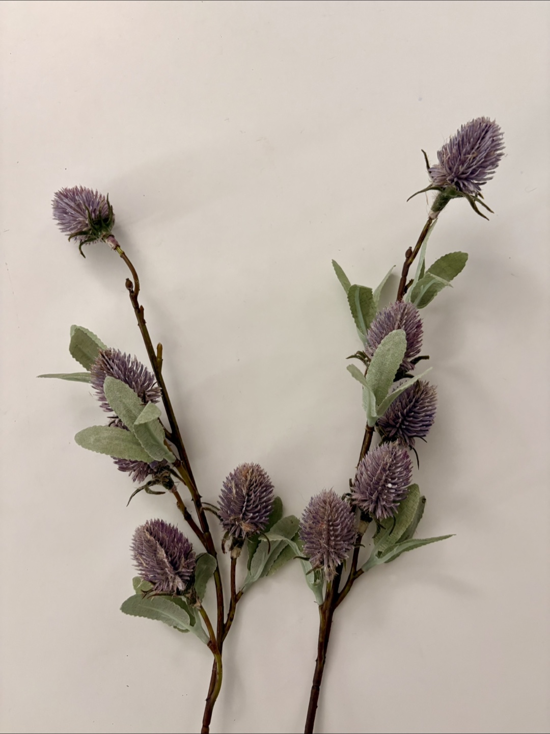 Artificial Flower Stems - Red & Purple Thistles - photo 2