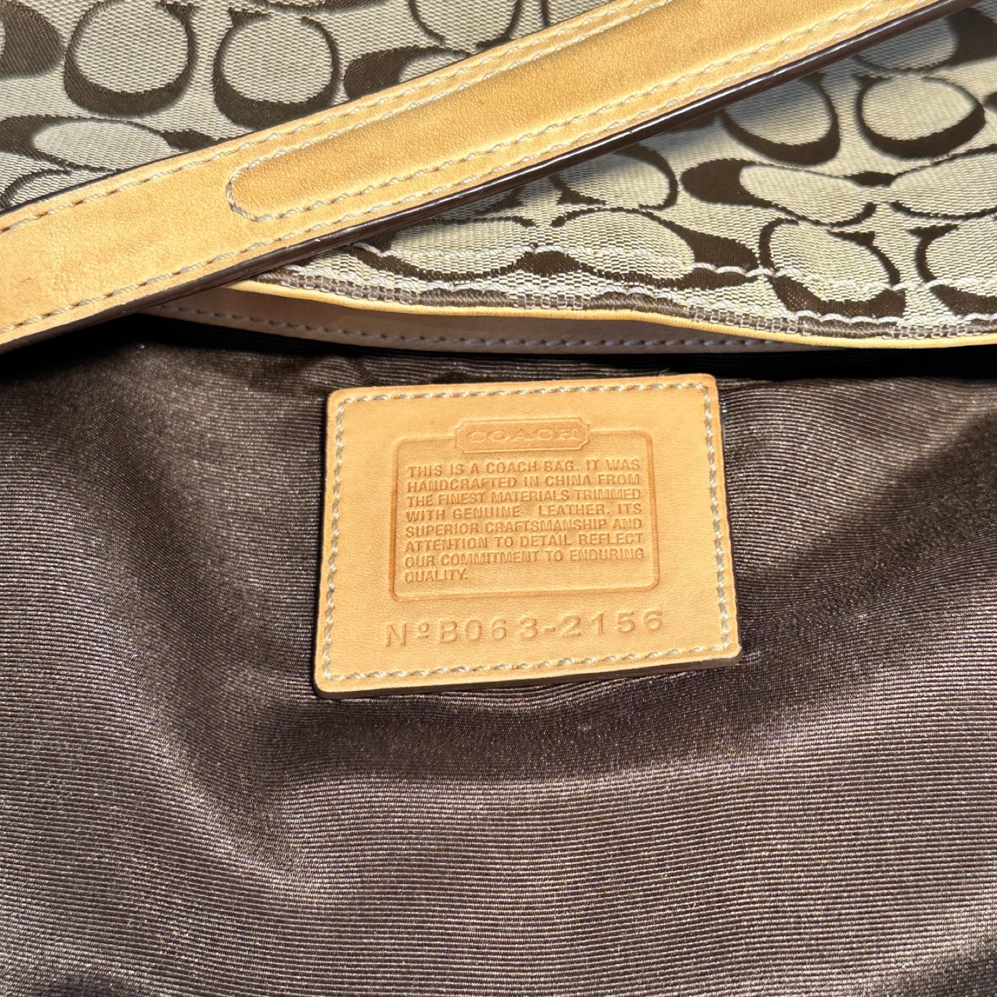 Coach Monogram Canvas & Leather Shoulder Bag - photo 5