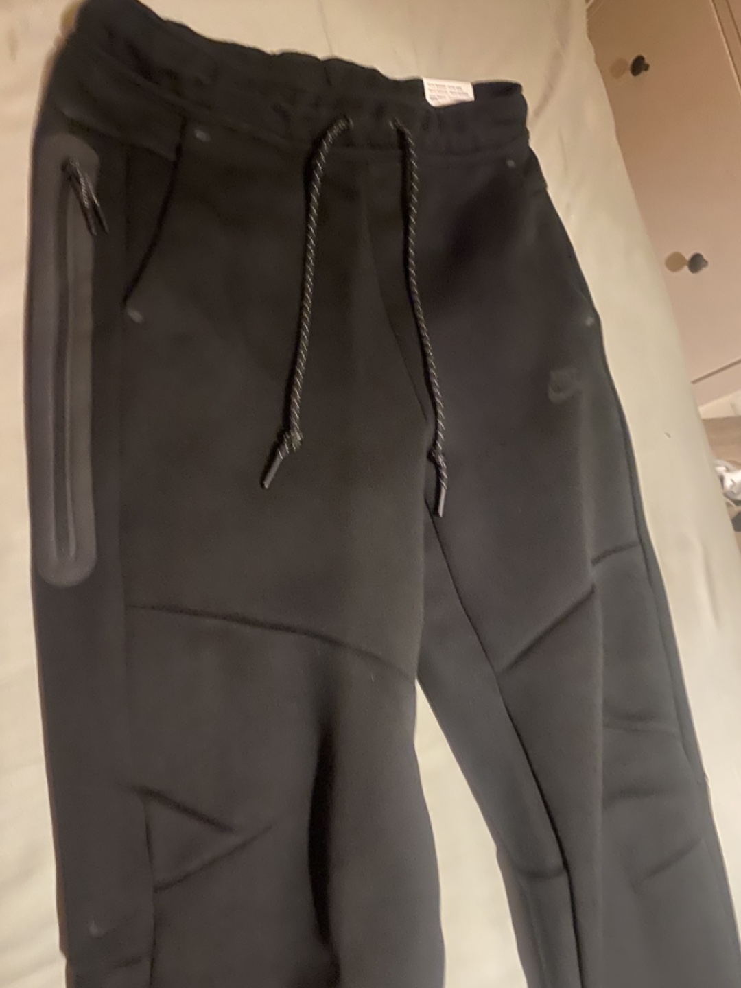 Nike Tech Fleece Black Pants Dm for zip ups