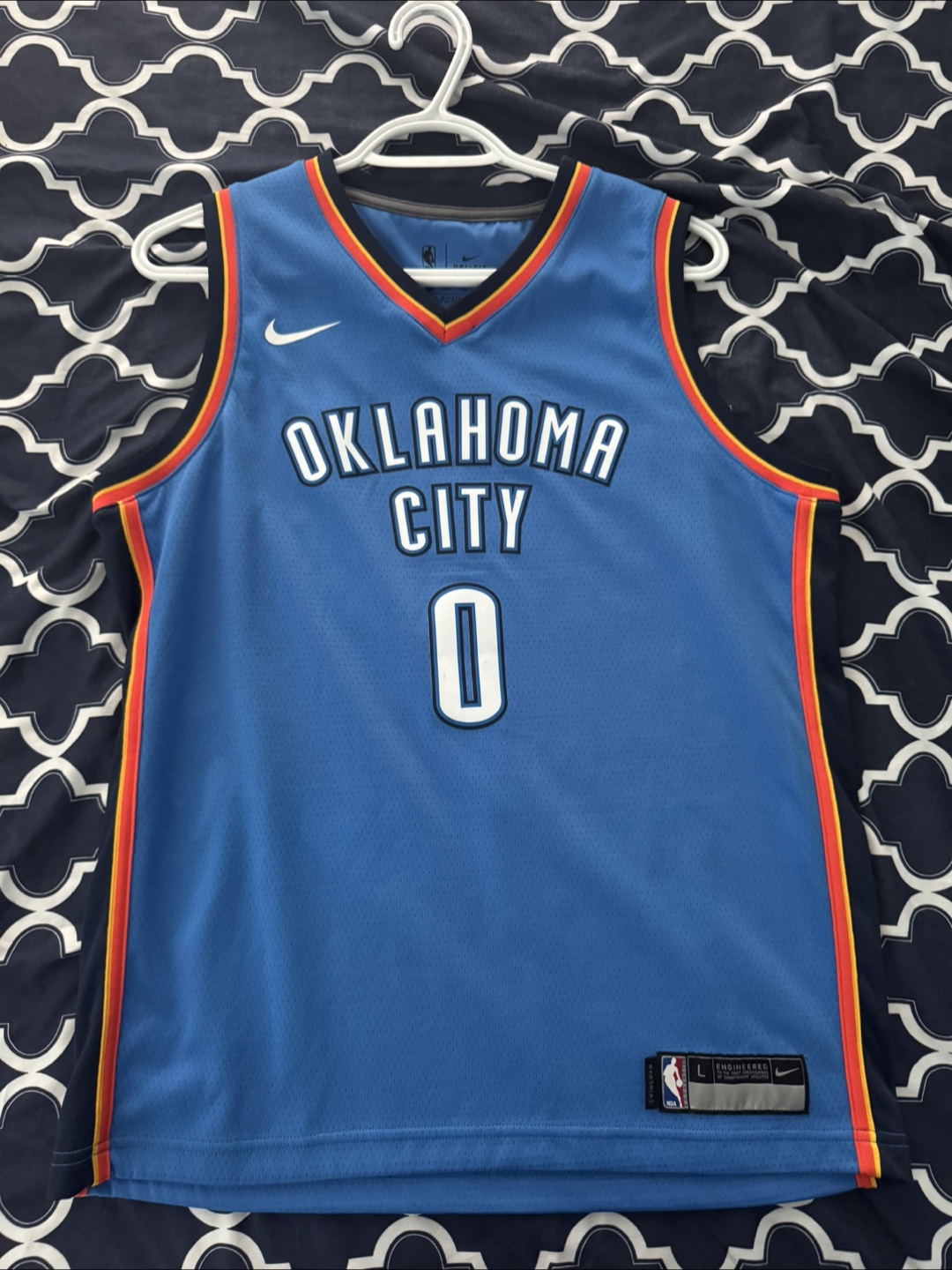 Nike Oklahoma City Thunder Westbrook Jersey - Size L