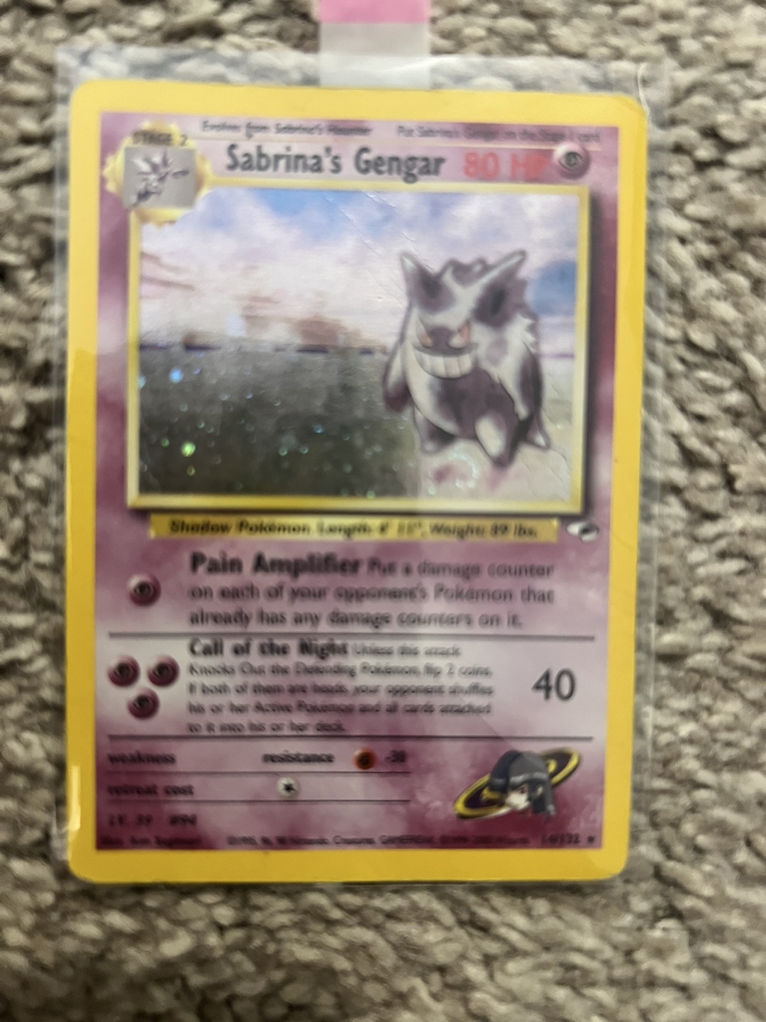 Sabrina's Gengar Pokemon Card