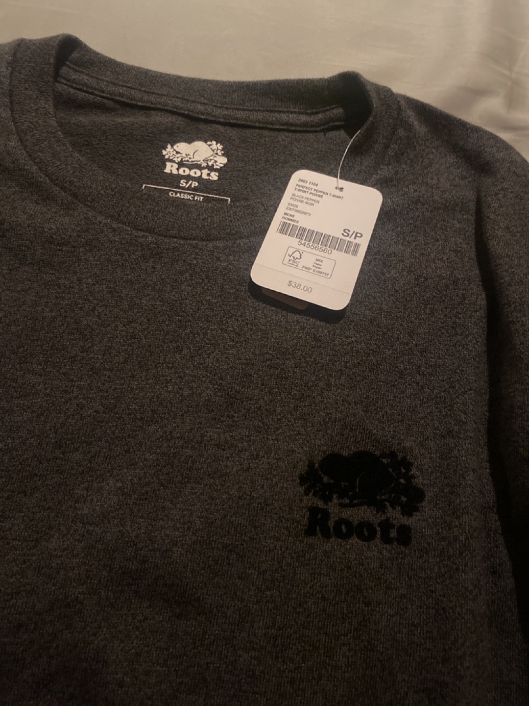 Roots Perfect Pepper T-Shirt - Size S/P - New