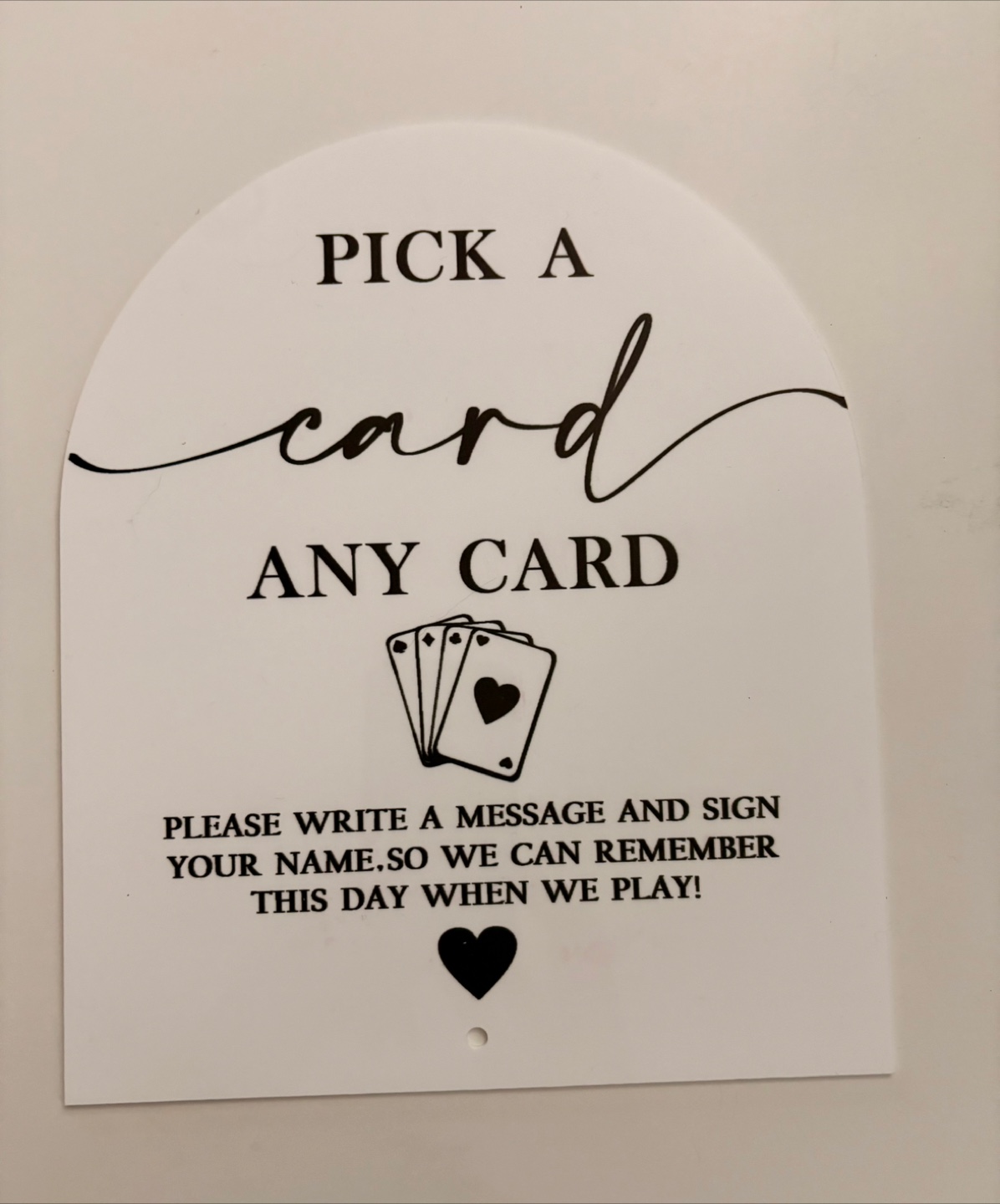 Wedding Playing Card - guestbook supplies