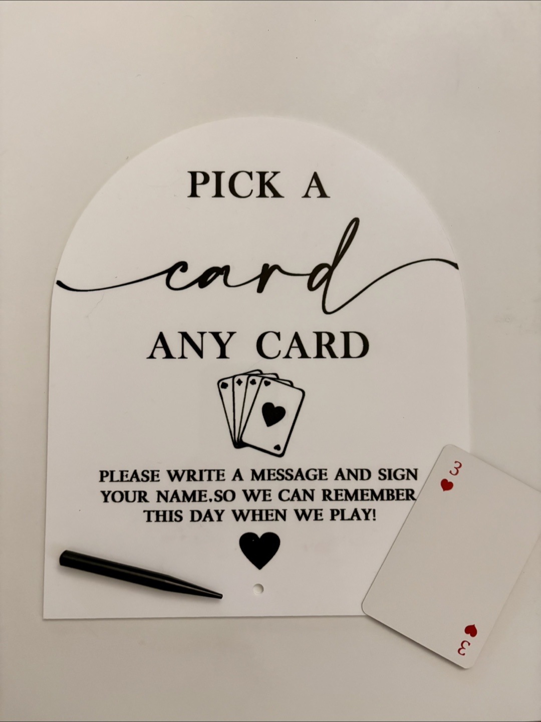 Wedding Playing Card - guestbook supplies - photo 2