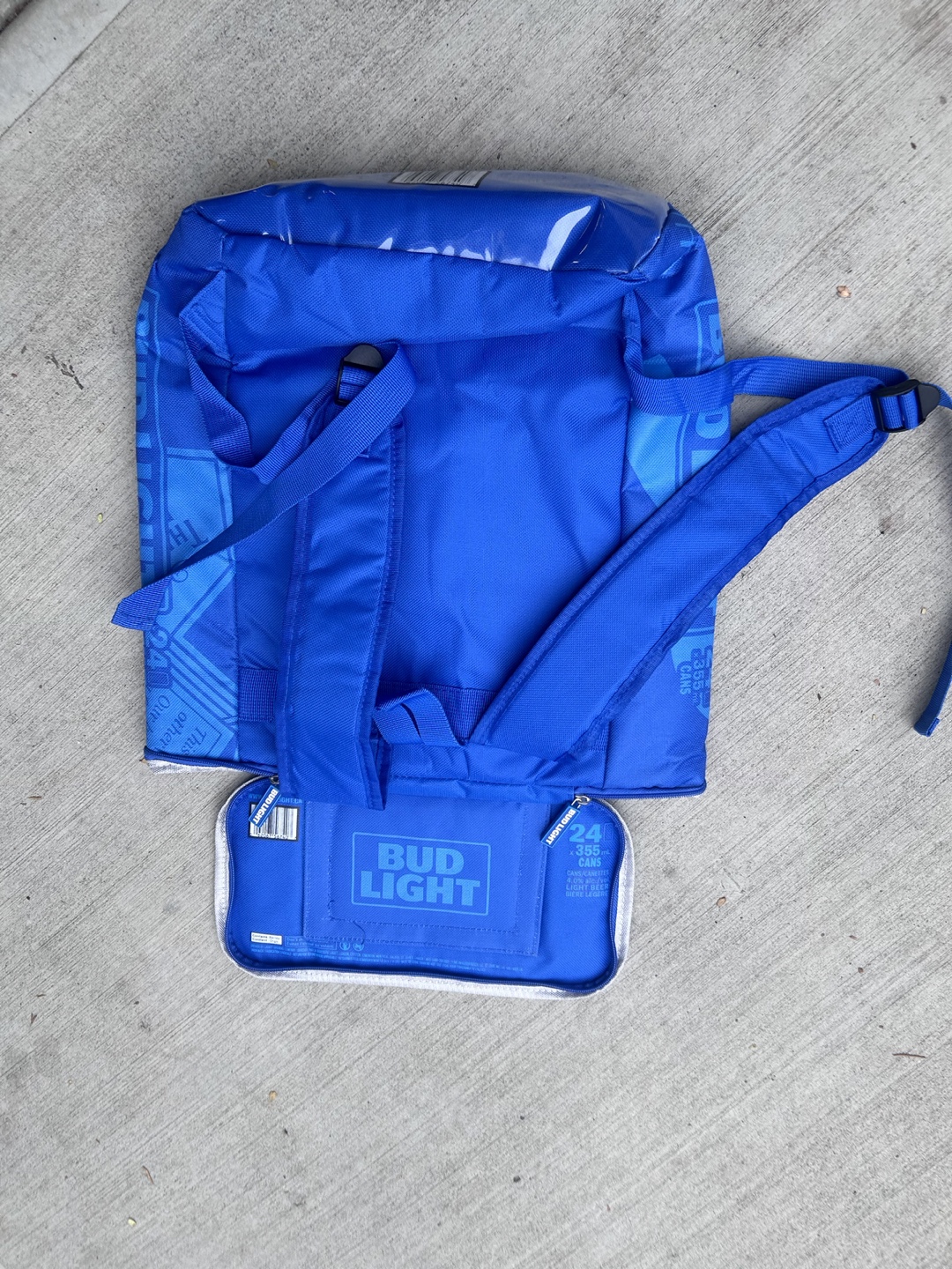 Bud Light Backpack Cooler - Blue🧡 - photo 2
