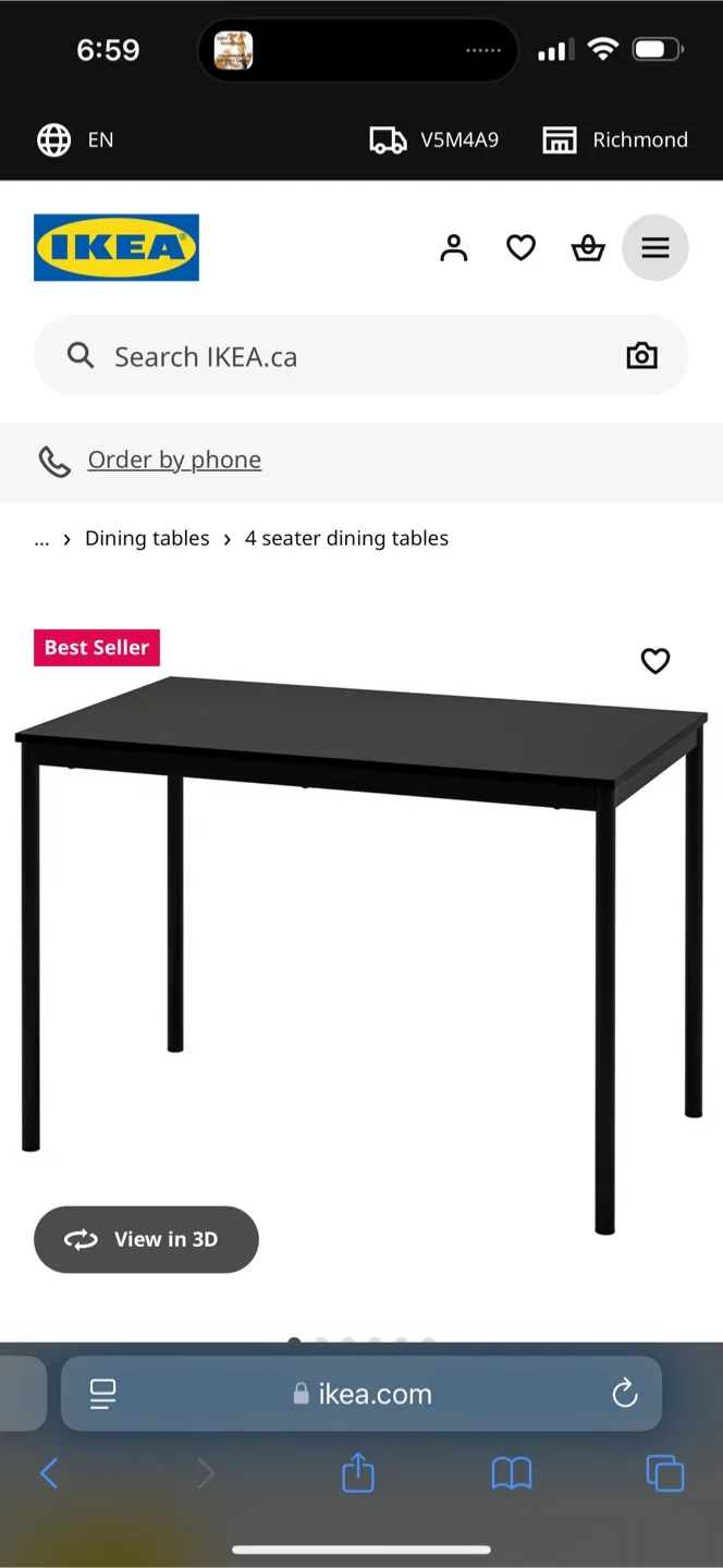 IKEA Dining Table - 4 Seater thumbnail
