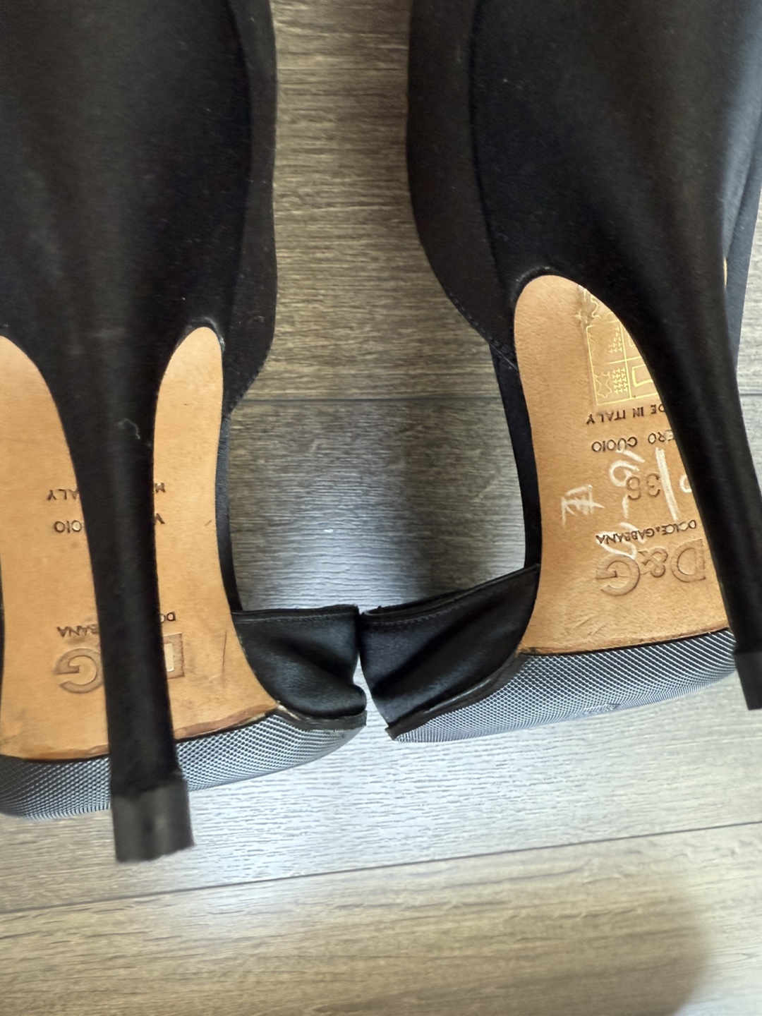 D&G Black Heels - Size 36 - photo 3