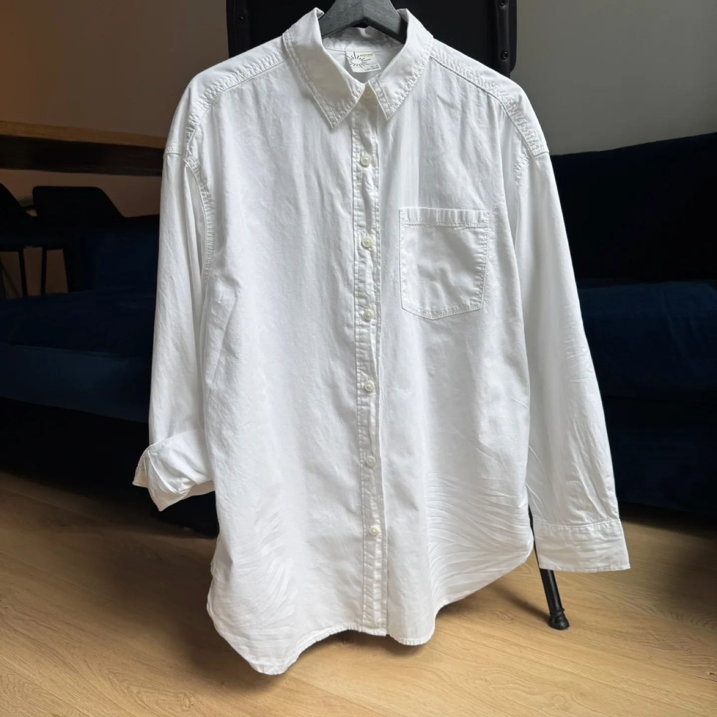 Aerie - Oversized White Cotton Shirt XS thumbnail