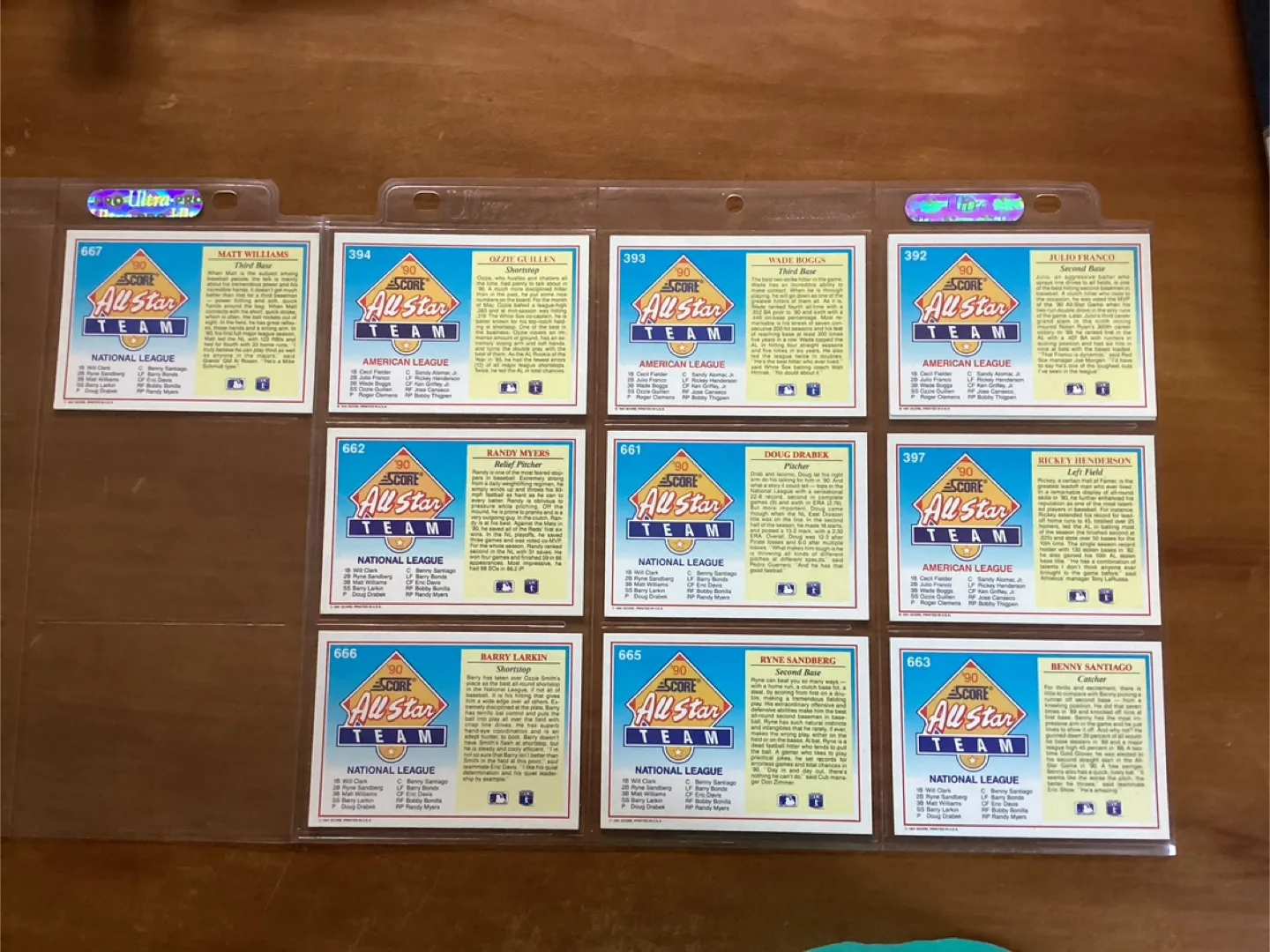 1991 SCORE MLB Cards 392,393,394,397,662,662,663,665,666 & 667 image indicator(5)