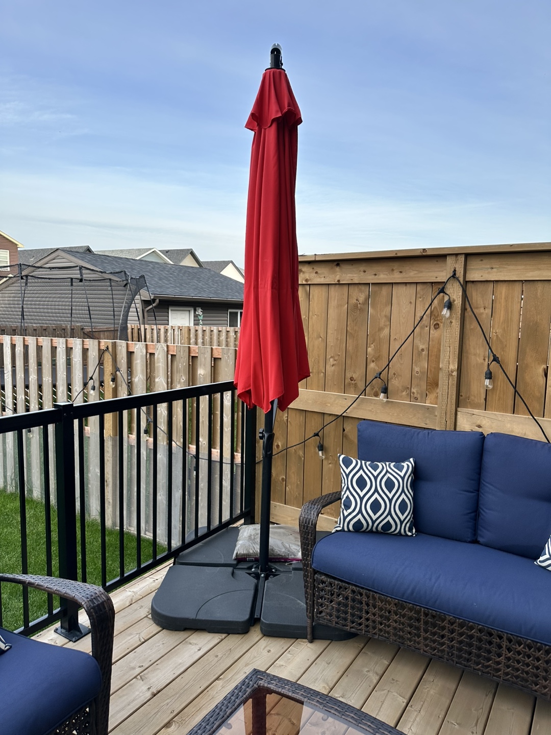 Patio Set - Loveseat, 2 Chairs, Table & Umbrella w/ stand - photo 5