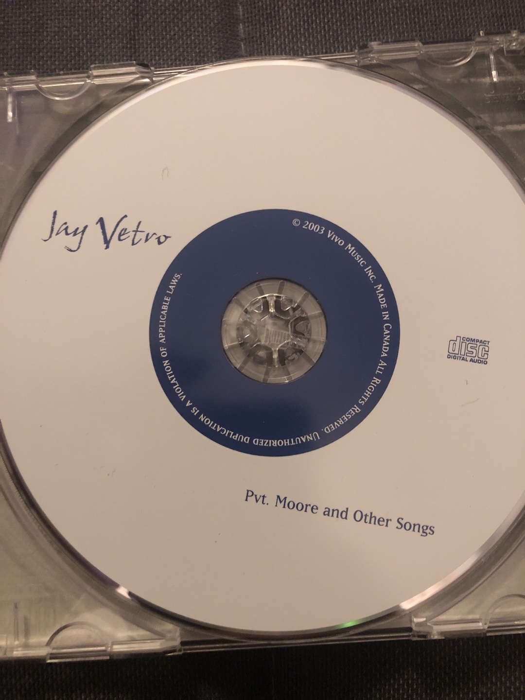 Jay Vetro - Pvt. Moore and Other Songs - photo 4