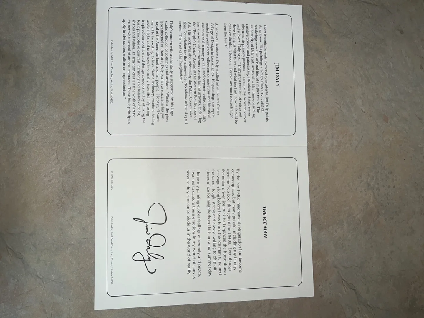 Jim Daly "The Ice Man" Framed Print image indicator(5)