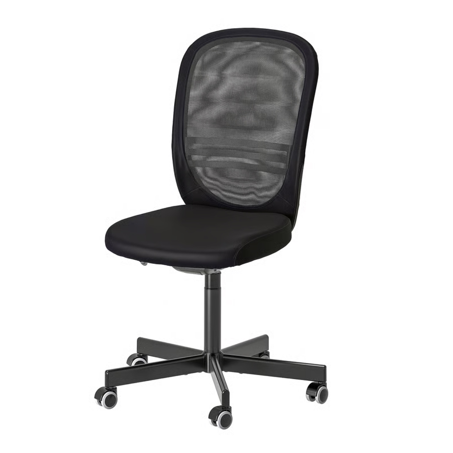 IKEA Renberget Black Swivel Chair