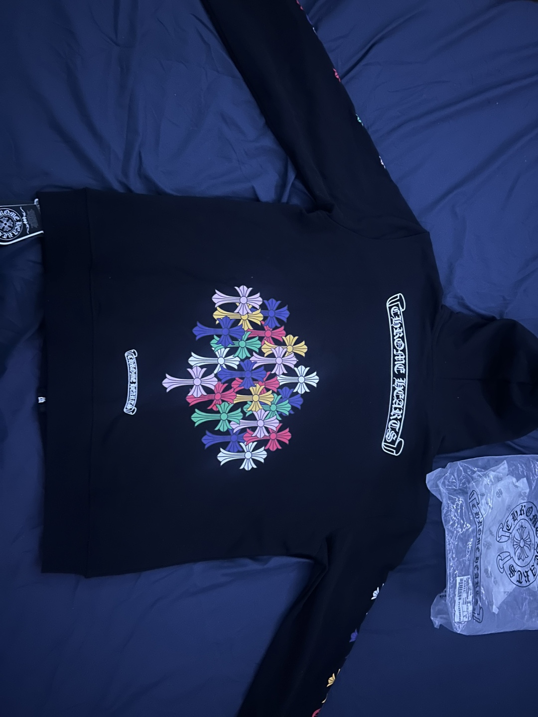 Chrome Hearts Horseshoe Floral Cross Zip-Up Hoodie – Size L - photo 5