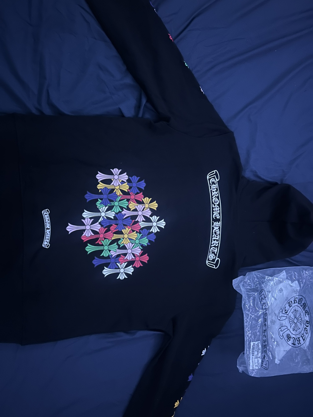 Chrome Hearts Horseshoe Floral Cross Zip-Up Hoodie – Size L - photo 2