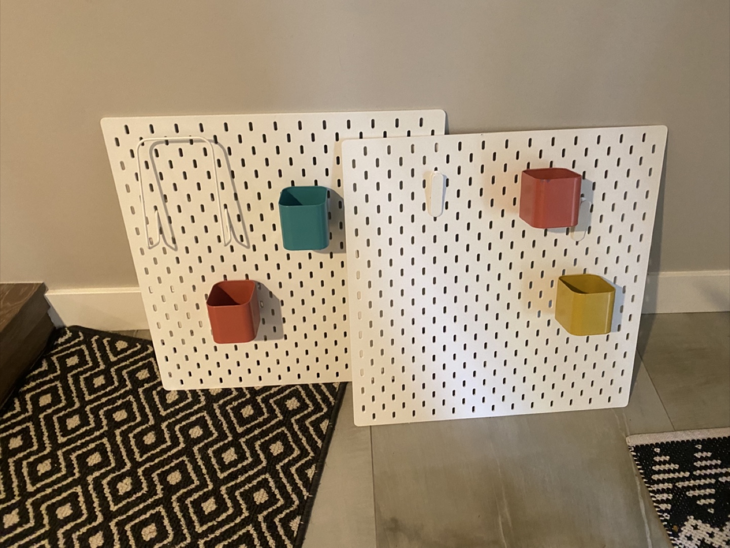 IKEA SKÅDIS Pegboard, White, 56x56 cm