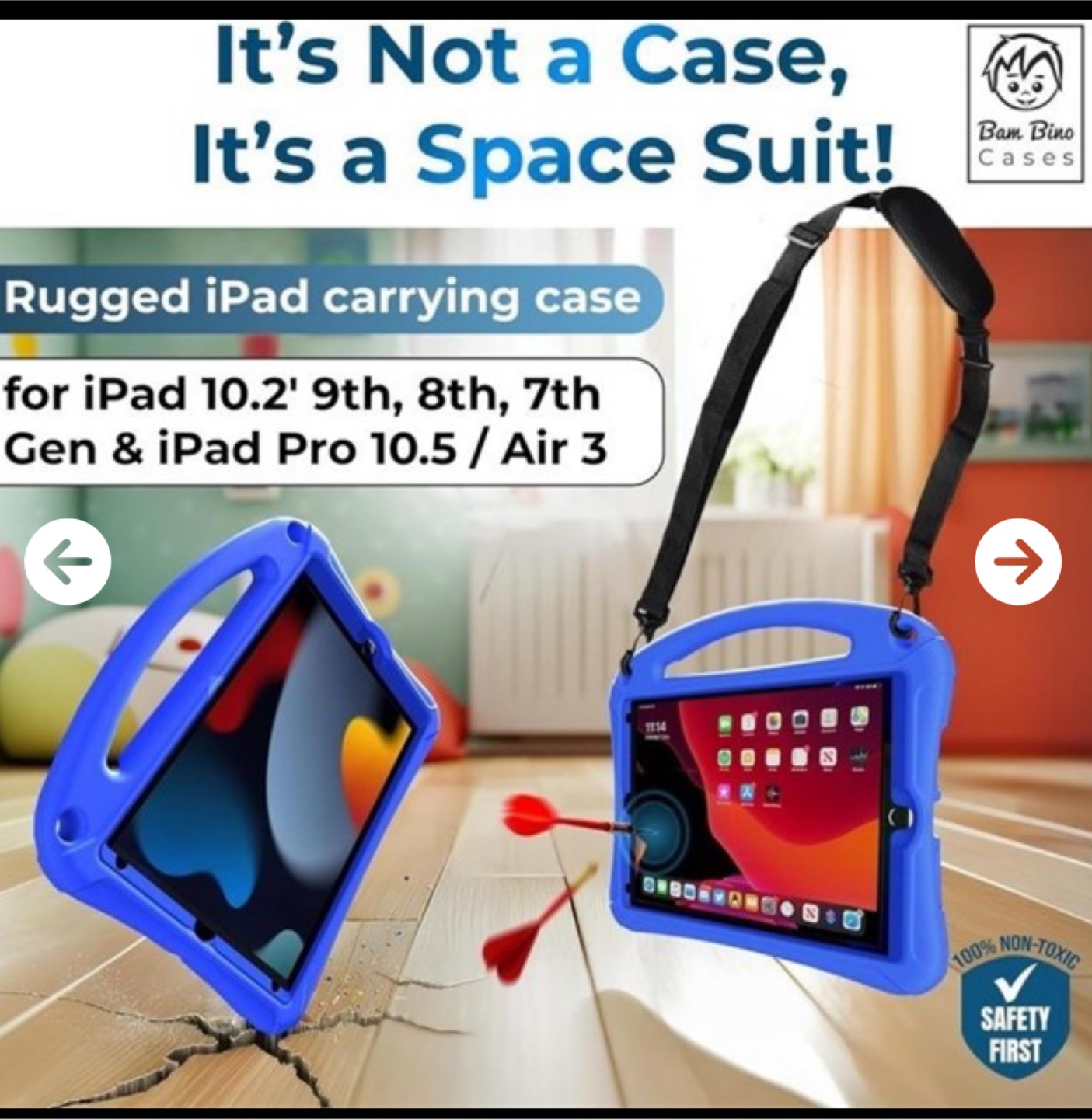 Bam Bino Space Suit iPad 10.2 Case, iPad 9th Gener - photo 2
