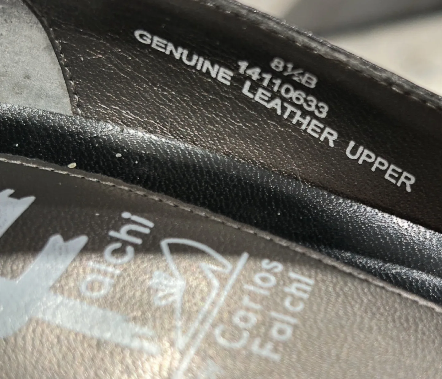 Falchi by Carlos Falchi Black Leather Peep Toed Heels image indicator(6)