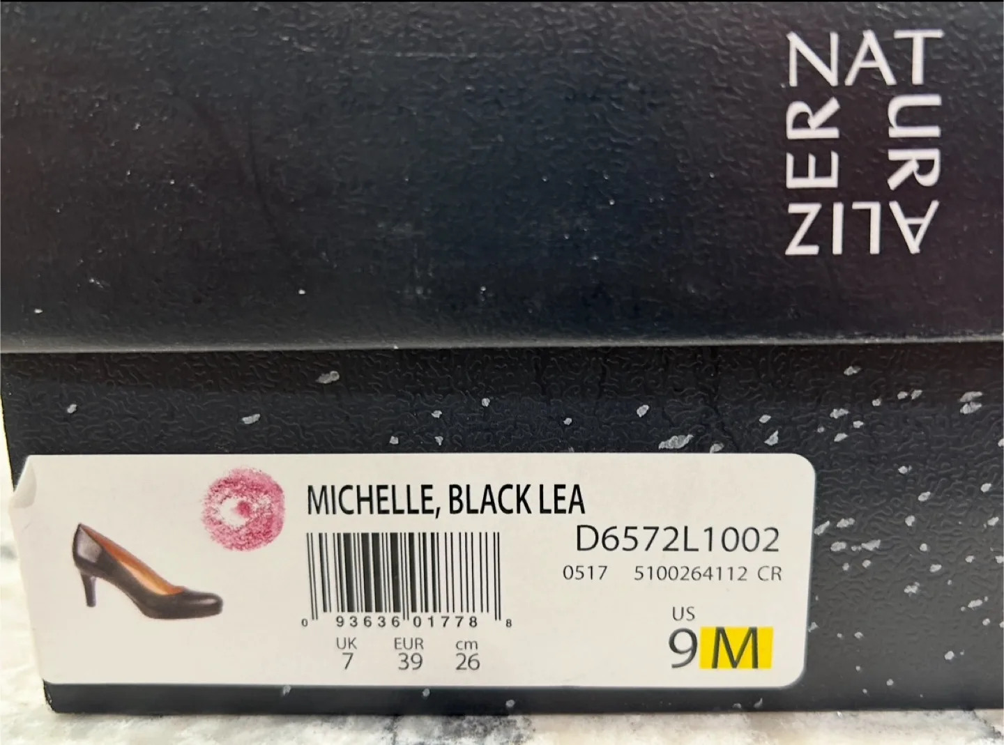 Naturalizer Womens Black Leather Michelle Pump Heels image indicator(7)