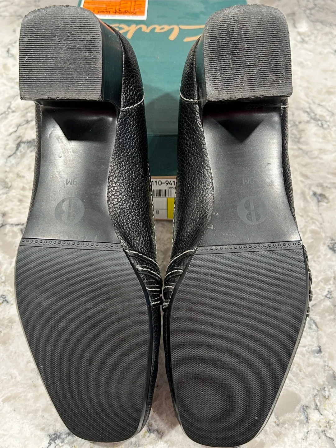 Bill Blass Black Leather Womens Wedge Heel image indicator(5)