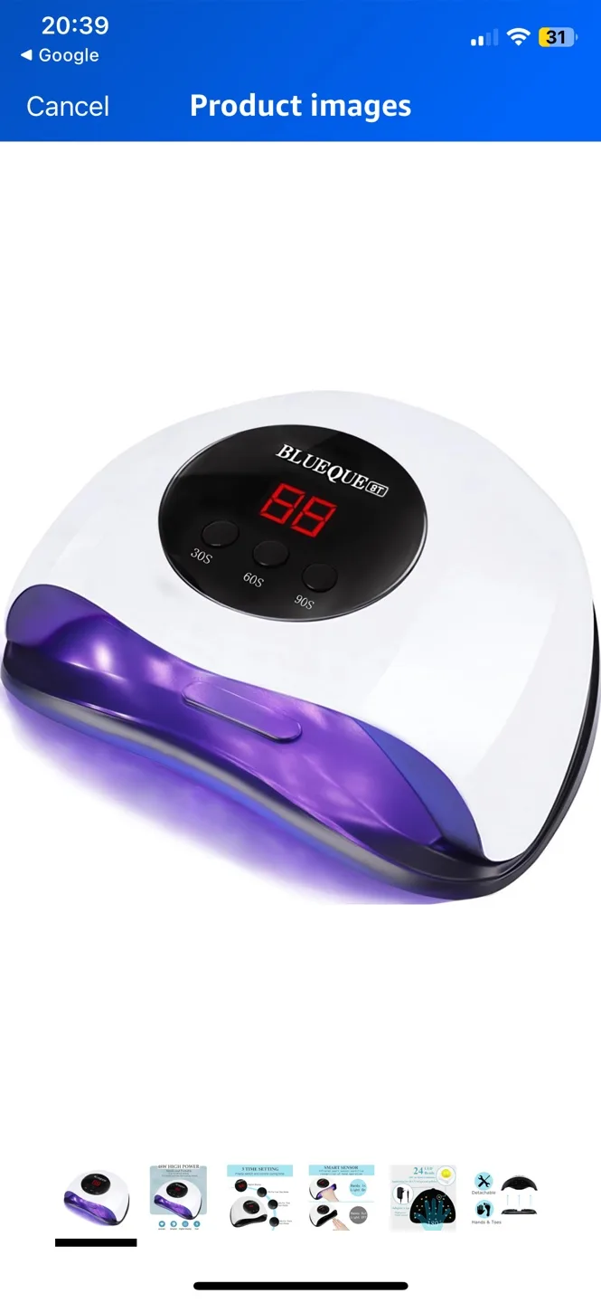 BLUEQUE V7 10W LED Nail Lamp thumbnail