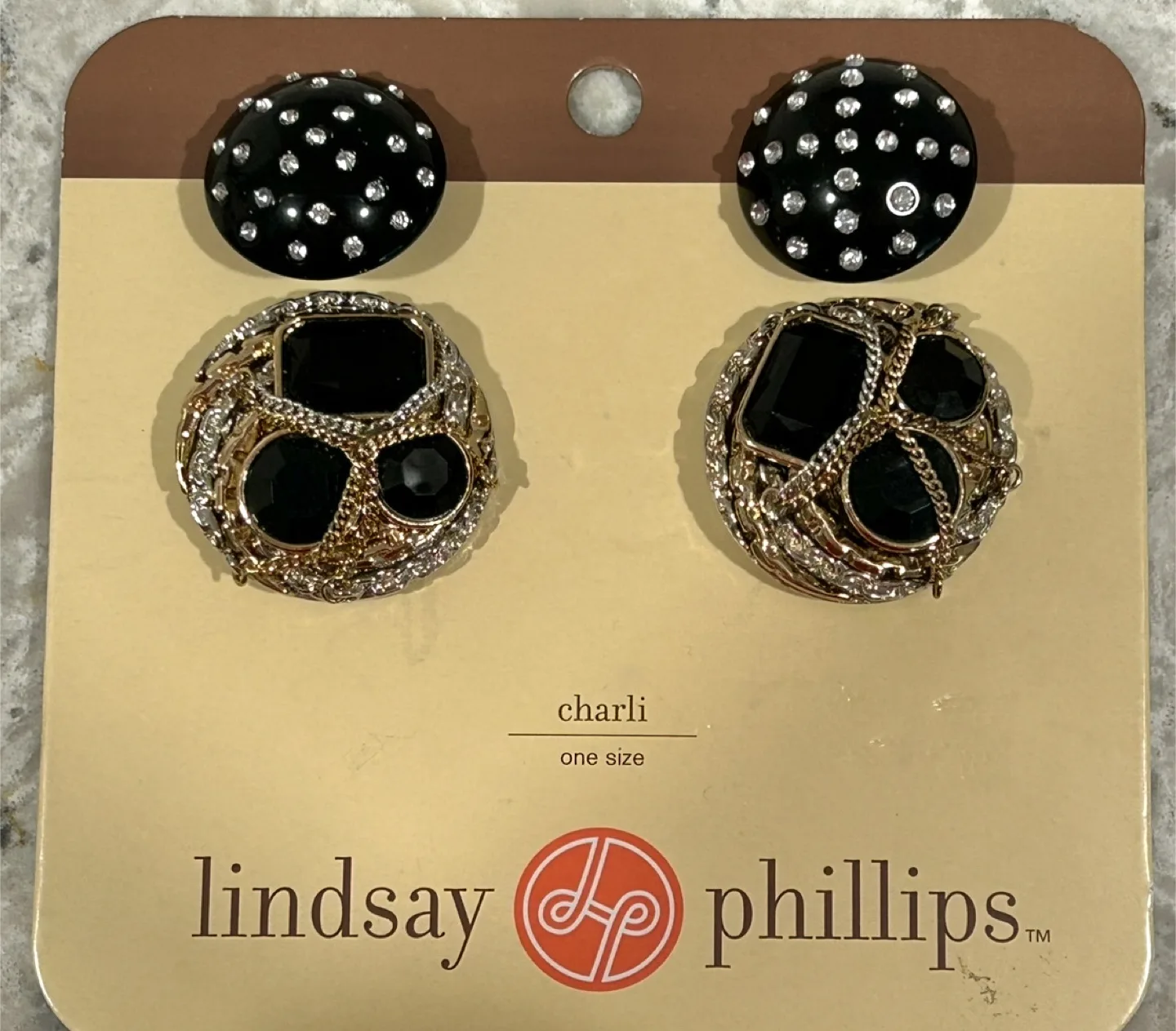 Lindsay Phillips Black Switch Flip Flops w/ 2 Sets of Snap Gems image indicator(5)