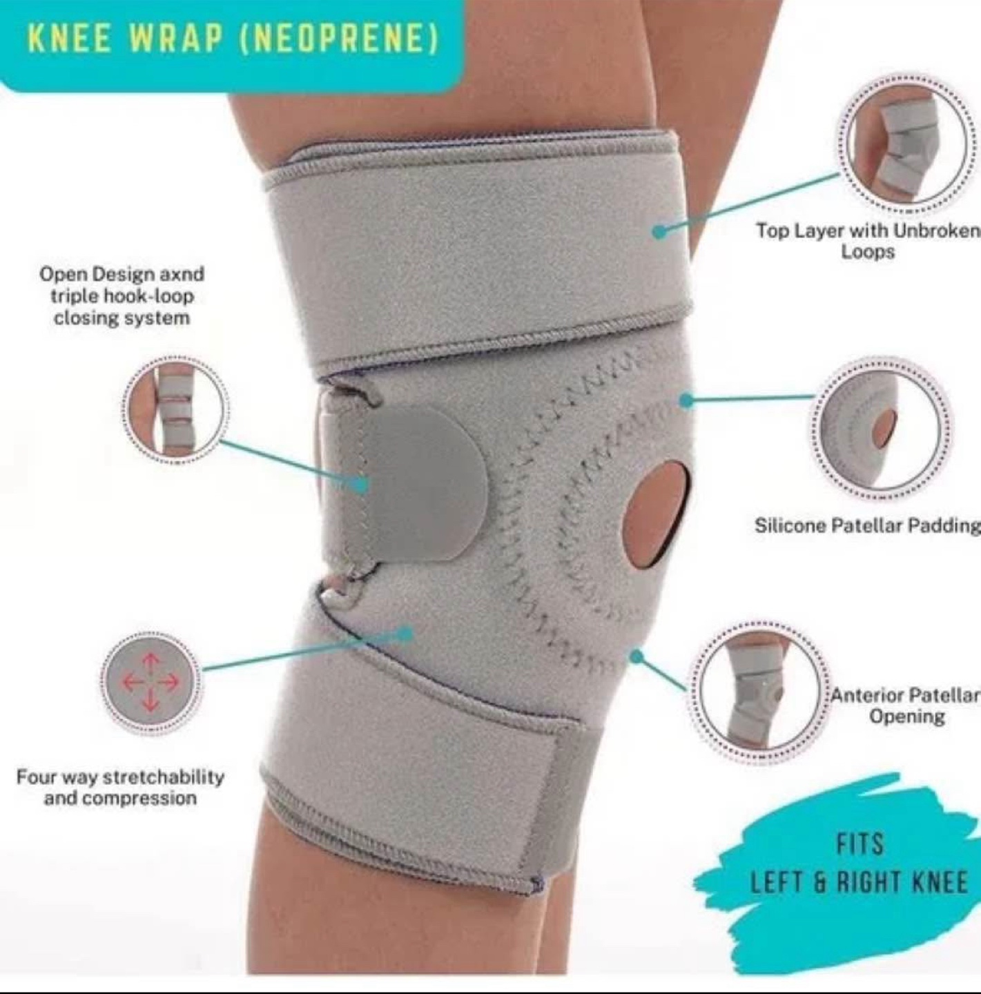 Tynor Knee Wrap (Neoprene) SPL Size