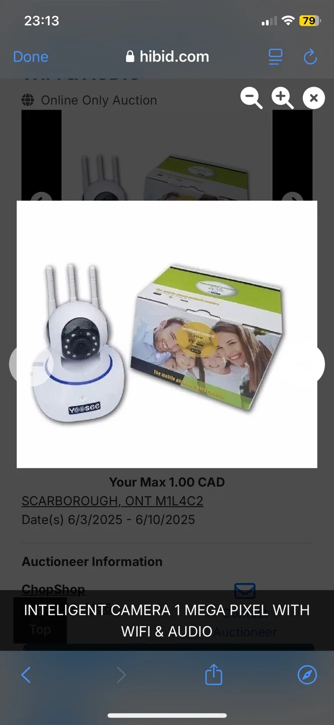 Intelligent Camera 1 Mega Pixel with WiFi & Audio thumbnail