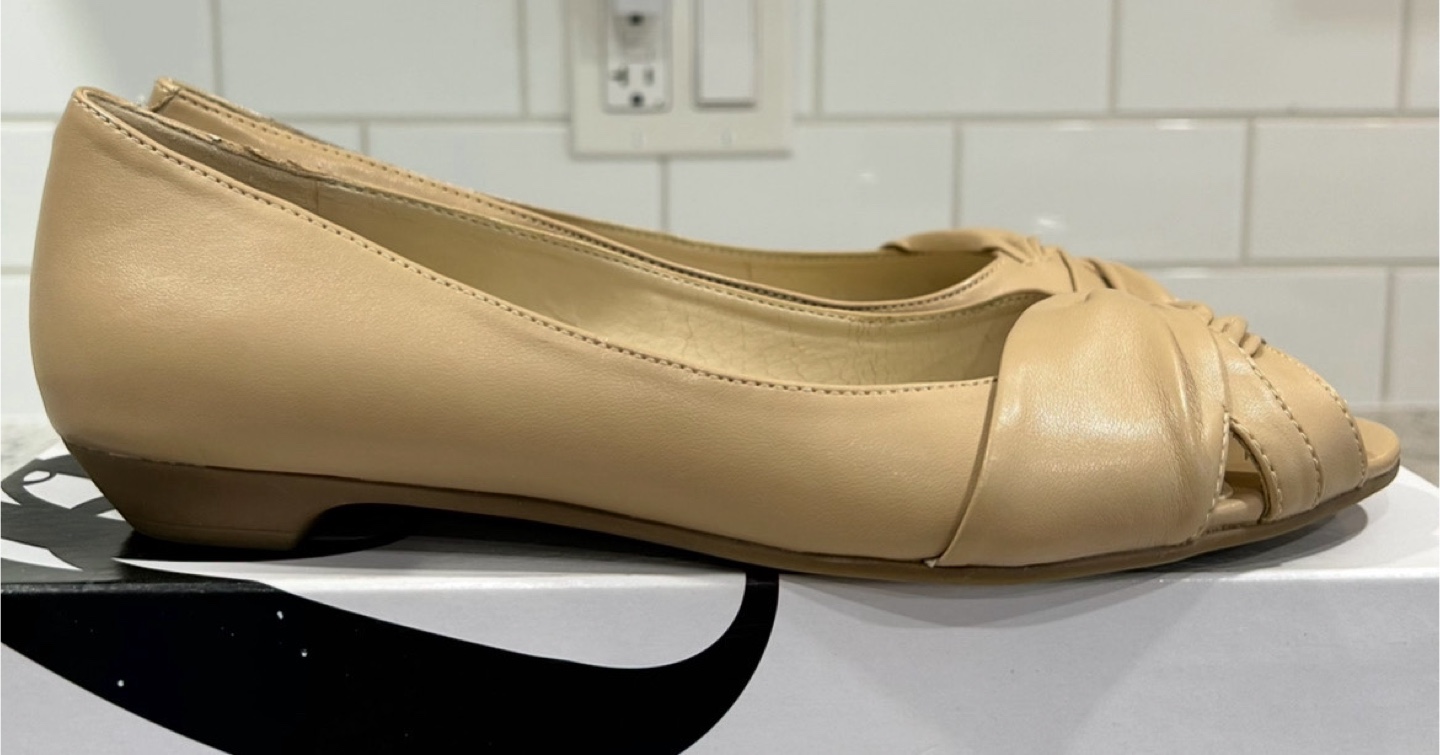 Nine West Peep-Toe Womens Flats