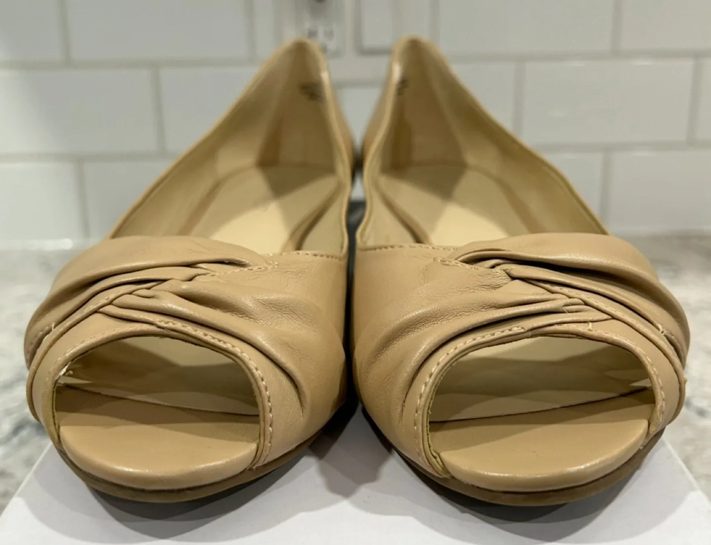 Nine West Peep-Toe Womens Flats image indicator(2)