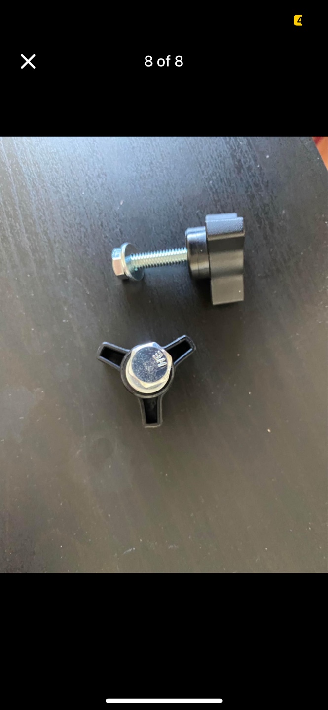 Knob Bolt Set - Black - photo 2
