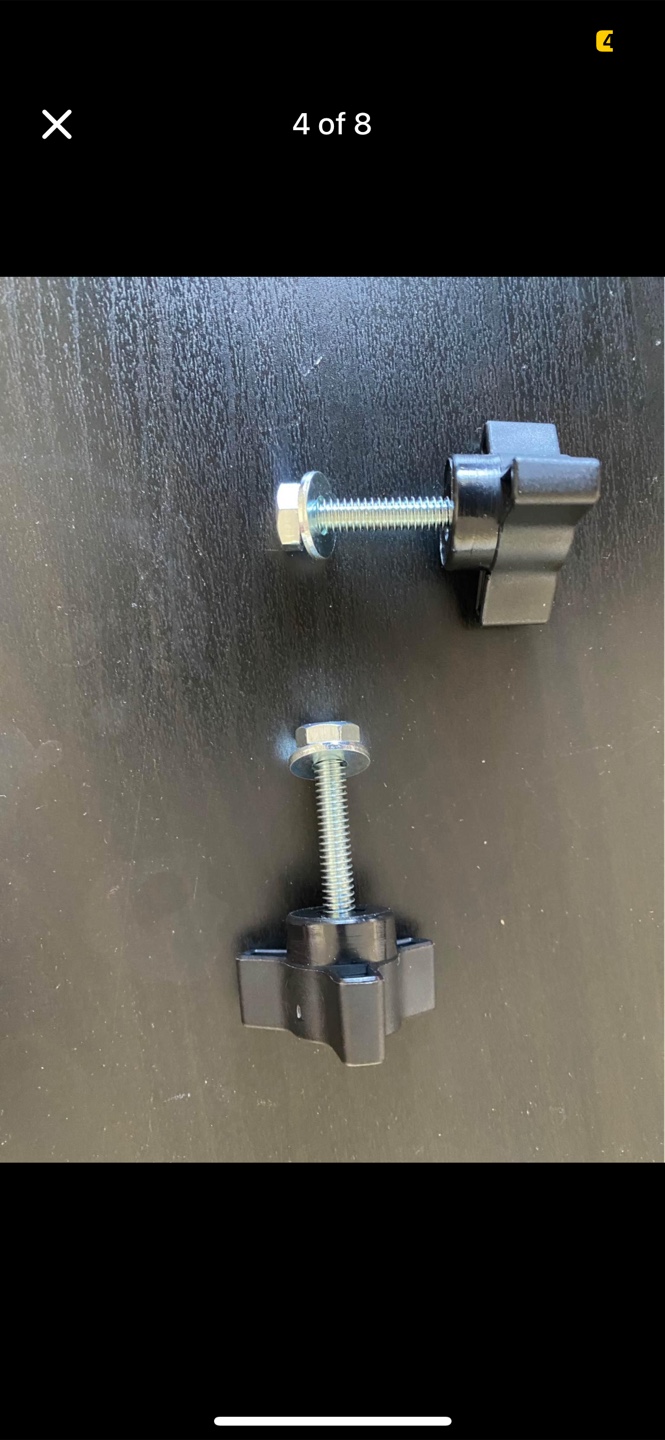 Knob Bolt Set - Black