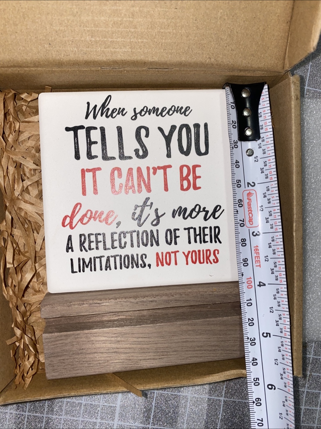 Urbanest Inspirational Quote Sign with Stand