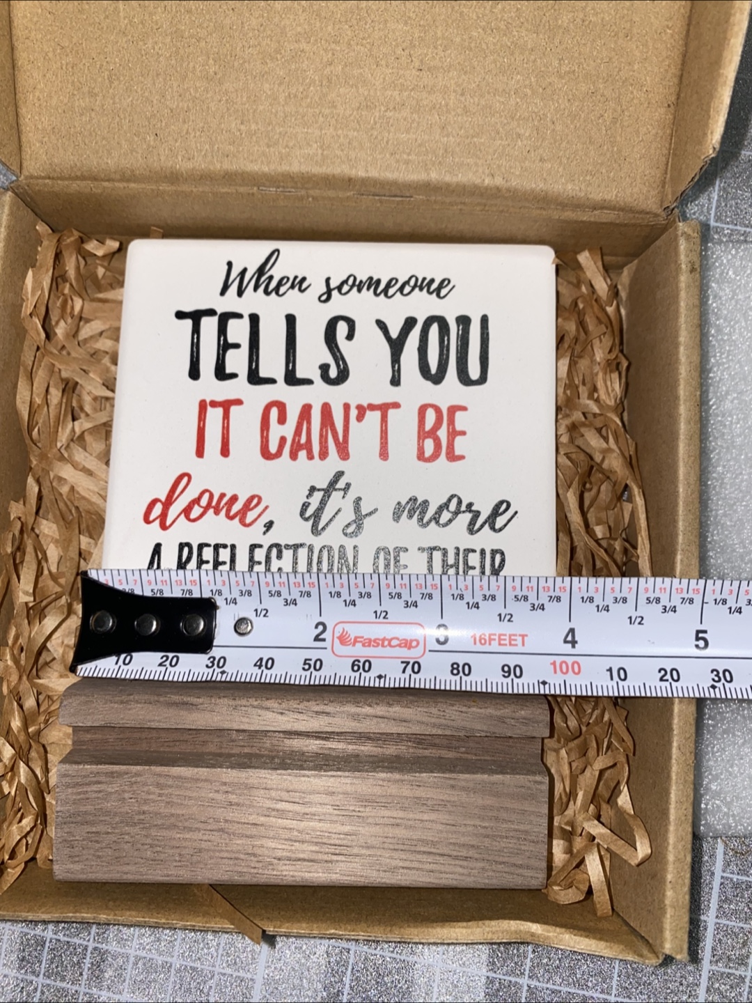 Urbanest Inspirational Quote Sign with Stand - photo 2