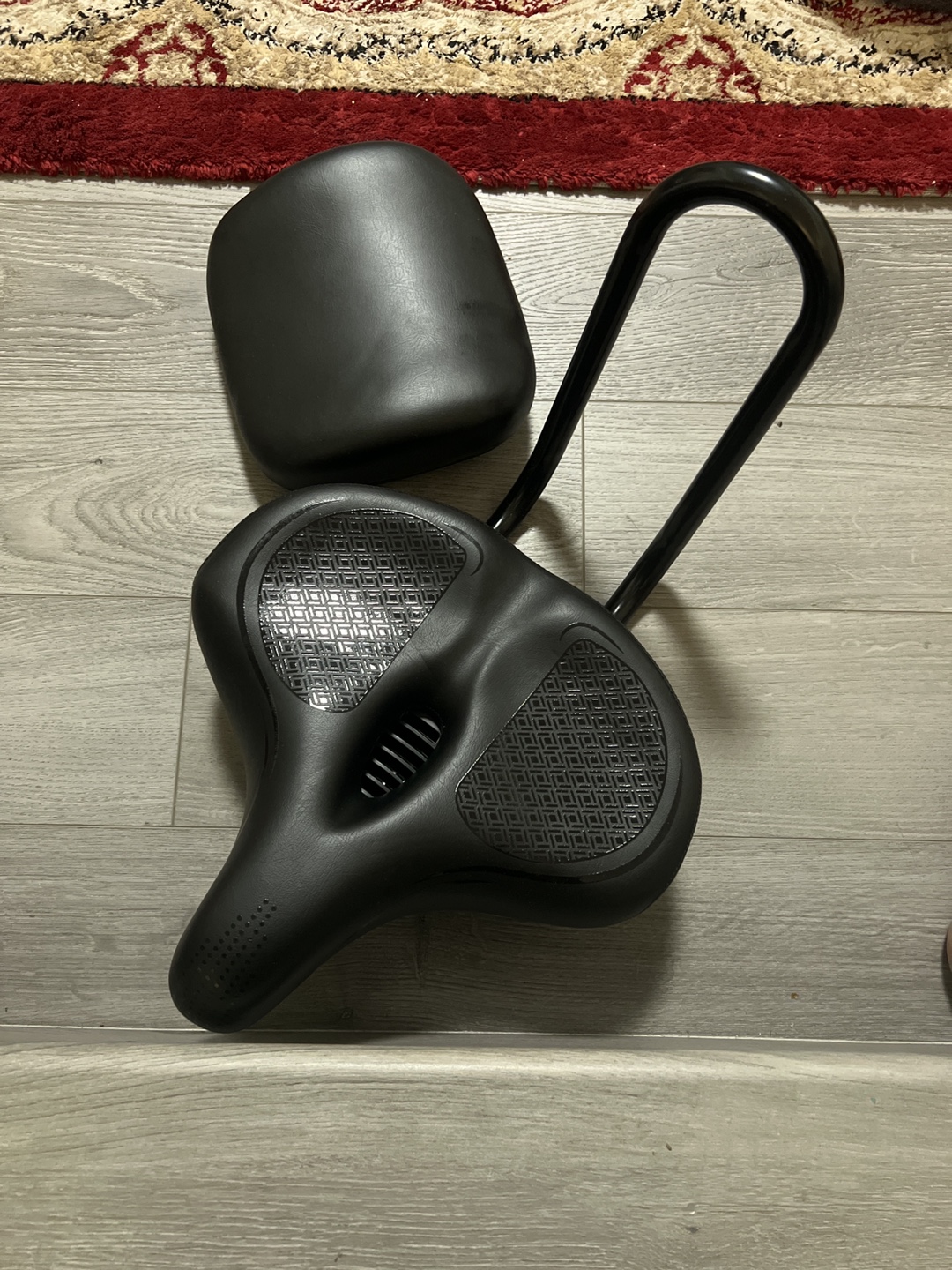 Black Bike Seat with Backrest