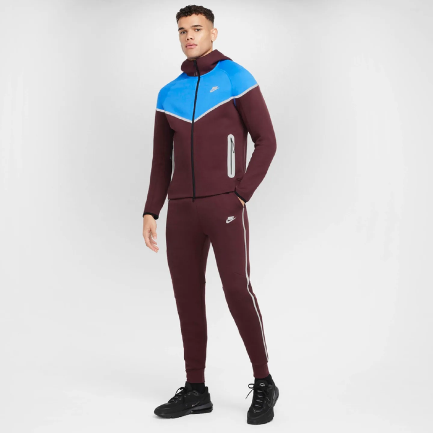 Ensemble Tech Fleece Nike Bordeaux/Bleu image indicator(2)