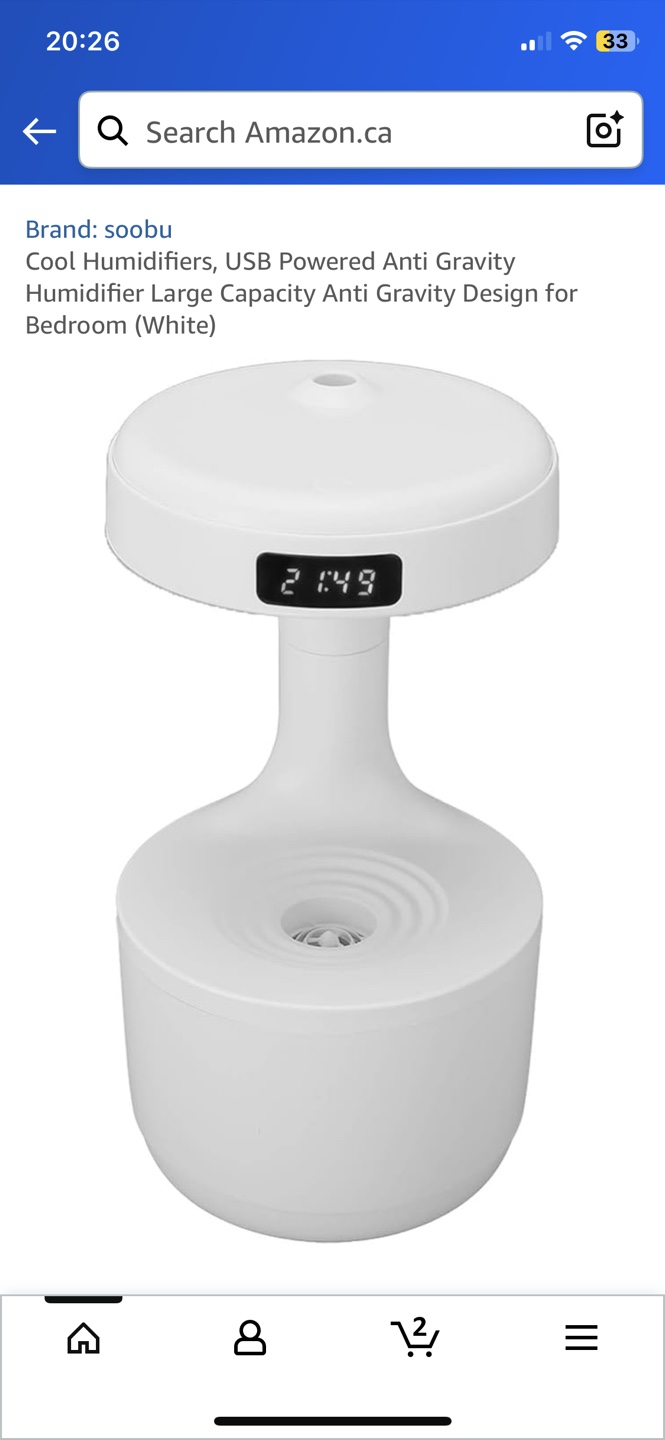Soobu Anti Gravity Humidifier - White - photo 4