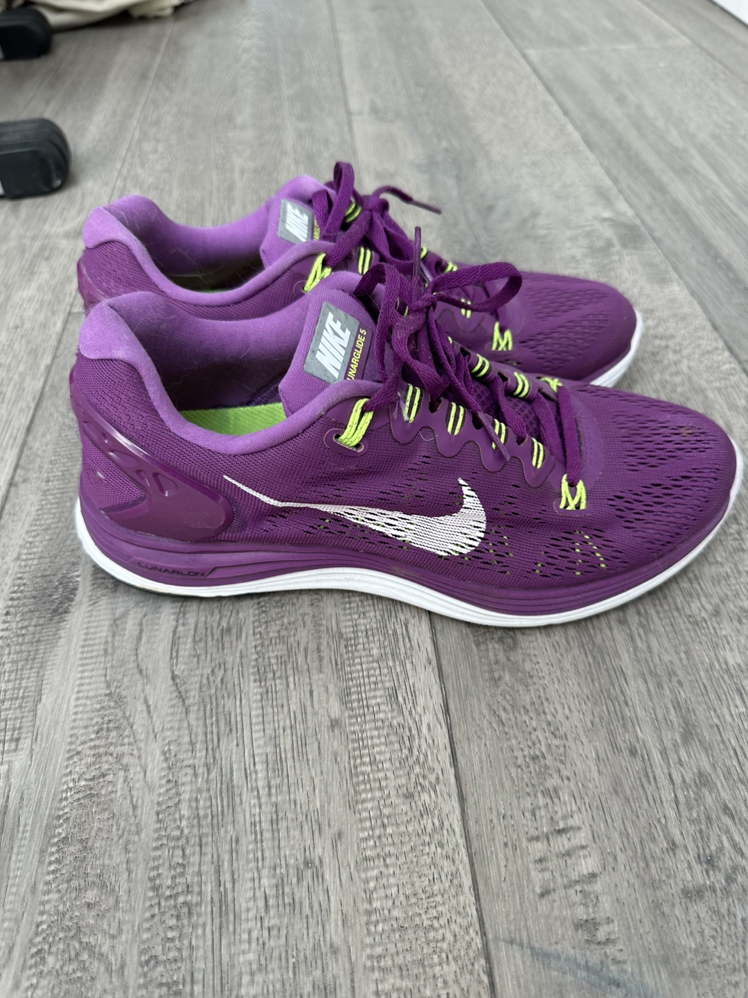 Nike Lunarglide 5 Purple Running Shoes - Size 8.5 - photo 2