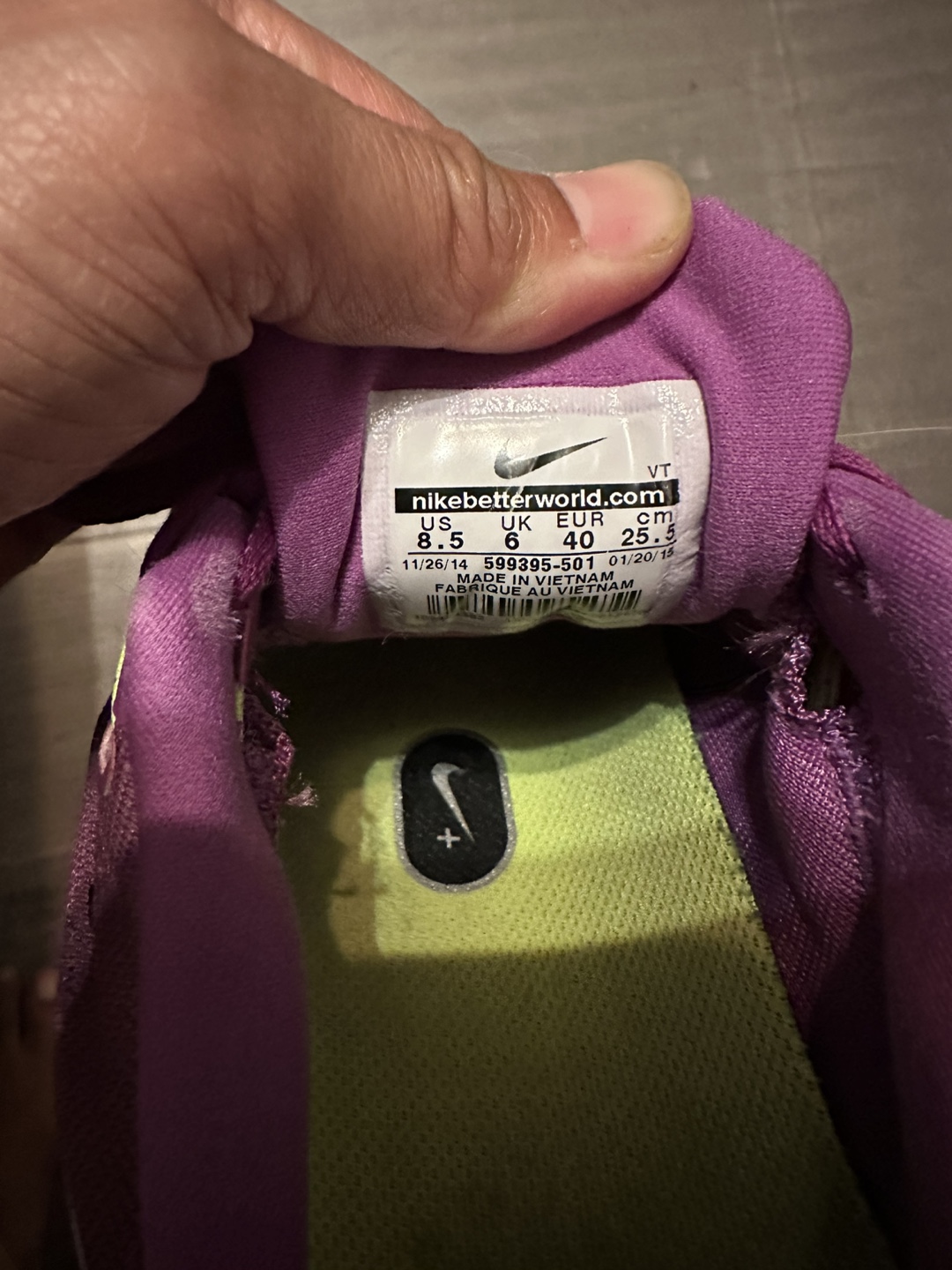 Nike Lunarglide 5 Purple Running Shoes - Size 8.5 - photo 3