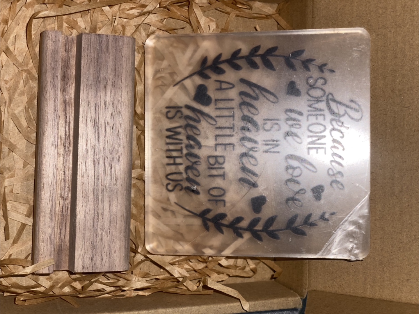 Urheart Sympathy Gift with Wooden Stand (Heaven) - photo 2