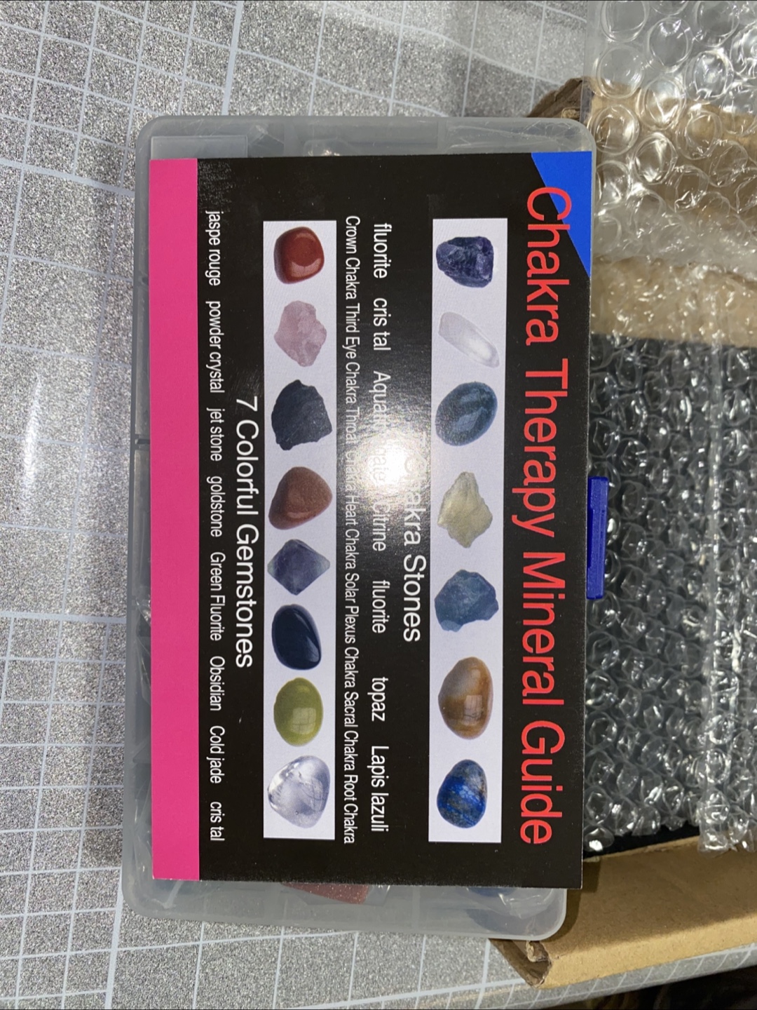 Chakra Therapy Mineral Guide - 7 Gemstones