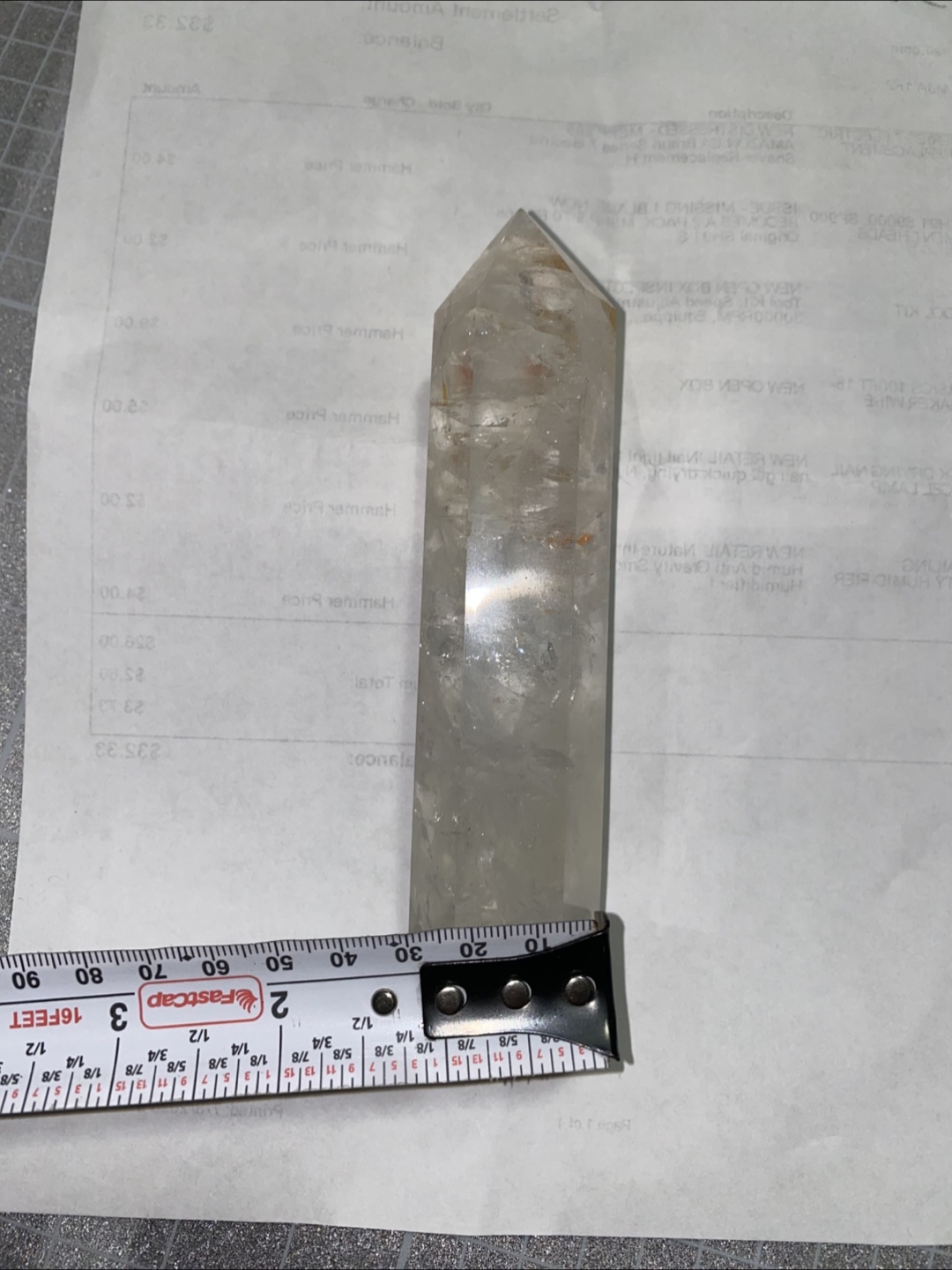 Clear Quartz Crystal Tower 5.5"-6" Reiki Healing - photo 4