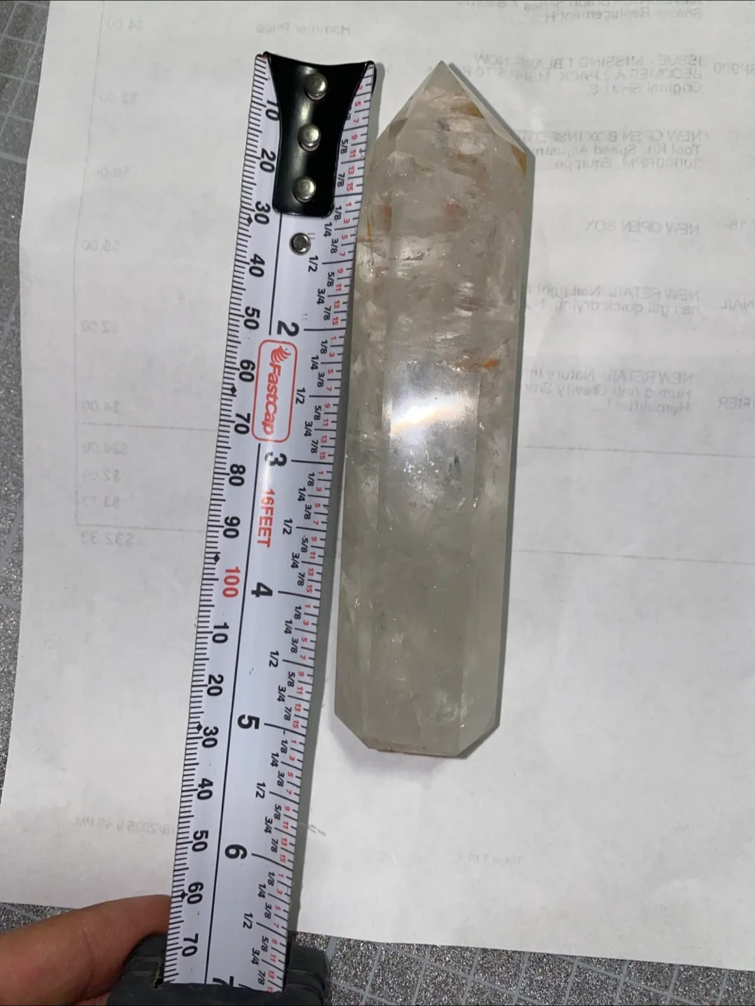 Clear Quartz Crystal Tower 5.5"-6" Reiki Healing thumbnail